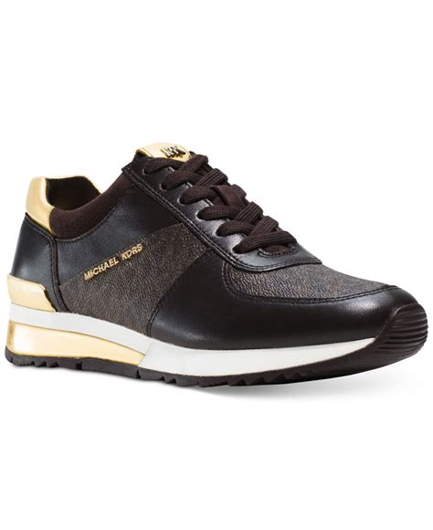 michael kors allie black|michael kors allie trainer sneakers.